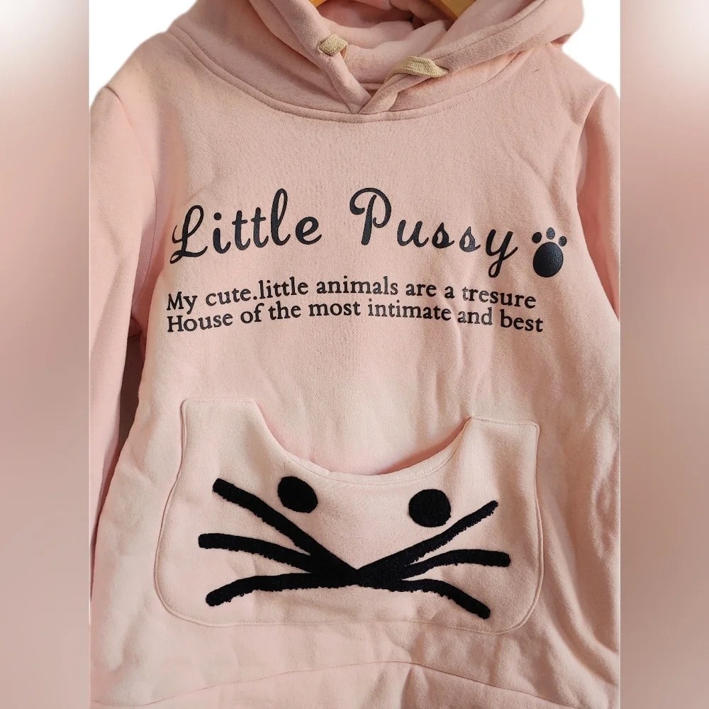 Little Pussie Cat Hoodie, XS / S